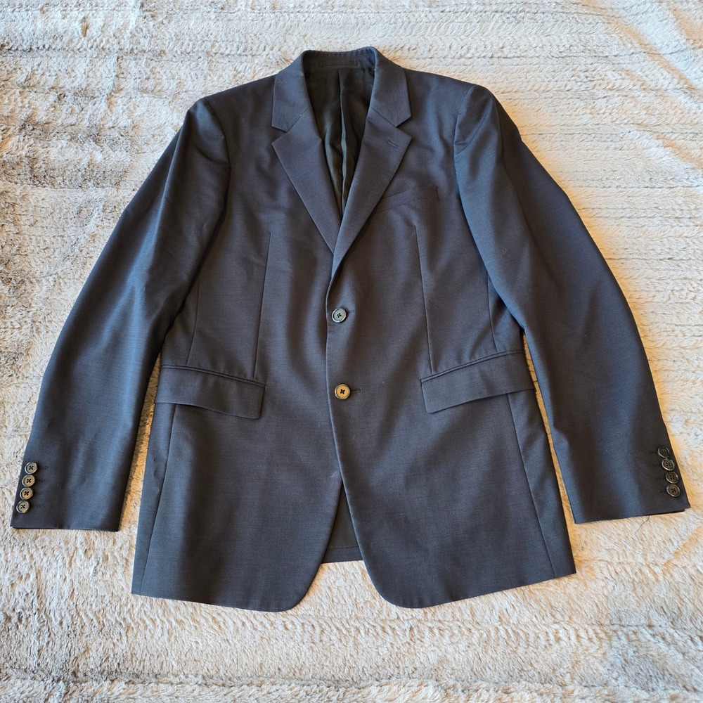 Theory Chambers New Tailor 2 Blazer Mens 38R Navy Blue Virgin Wool Sport Coat